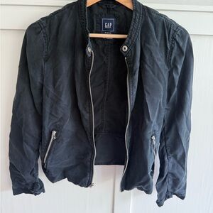 GAP Women's Charcoal Bomber Jacket